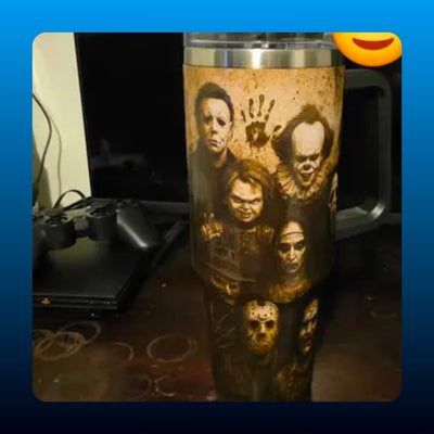 Halloween Horror Collage 40oz Tumbler