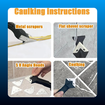 5-in-1 Steel, Plastic Silicone Caulking Multi-Tool