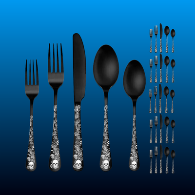 Gothic Black Flatware Set