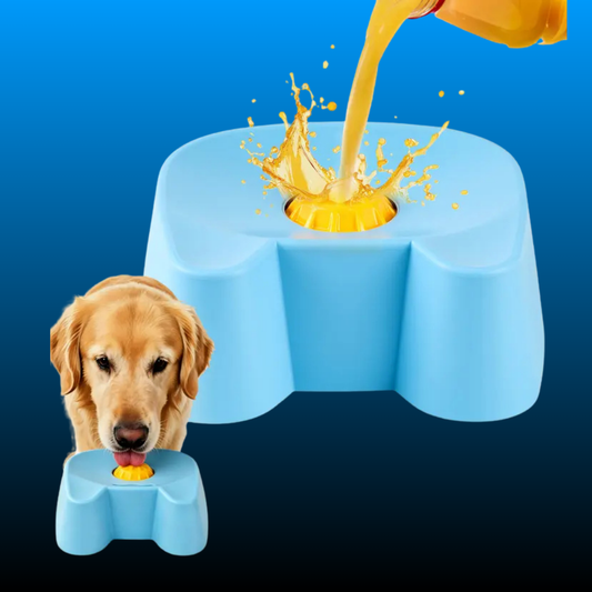 Non-Skid Ball-In Lick Slow Feeder Bowls for Dogs