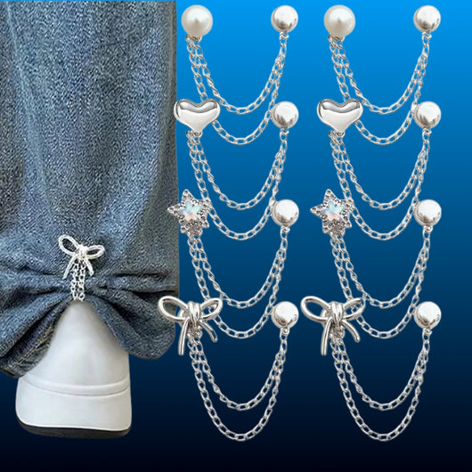 Pant Hem Clips with Chains (8 Piece)