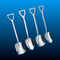 4 Pack Shovel-Shaped Stainless Steel Spoon Set