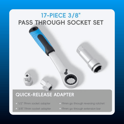 17-Piece Pass Through Socket Set