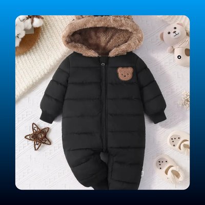 Hooded Bear Baby Snowsuit