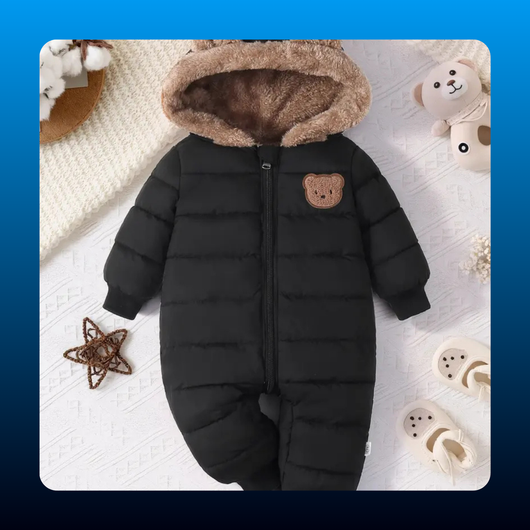 Hooded Bear Baby Snowsuit