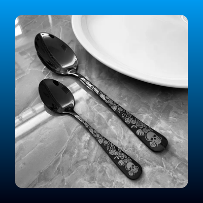 Gothic Black Flatware Set