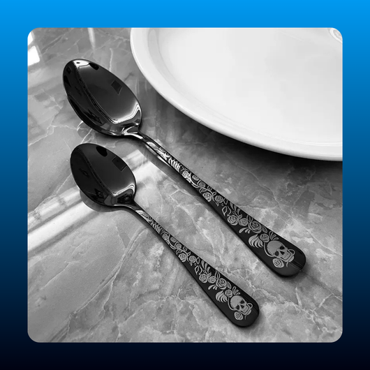 Gothic Black Flatware Set