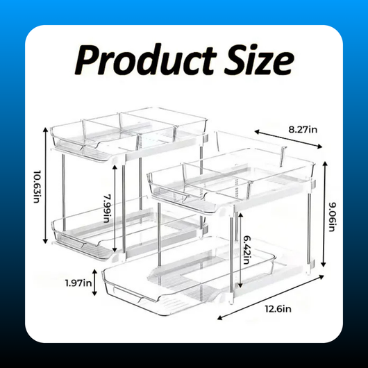 Two-Tier Multifunctional Under-Cabinet