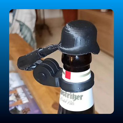 Soldier Salute Beer Bottle Helmets (3 Piece)