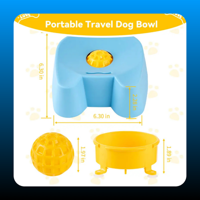Non-Skid Ball-In Lick Slow Feeder Bowls for Dogs