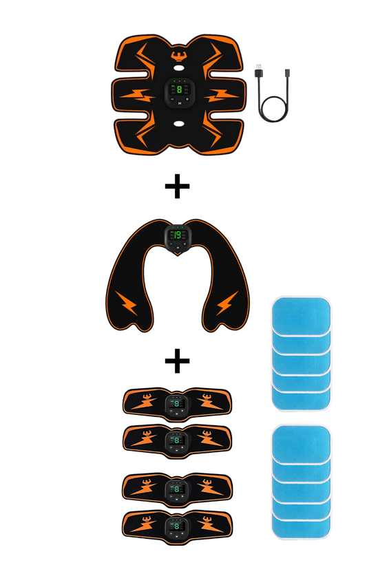 Power Booty Stimulator 2025 - Booty + Abs+ Arms + Legs + 10 Gel Pads