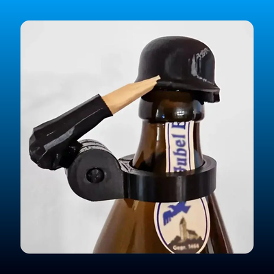 Soldier Salute Beer Bottle Helmets (3 Piece)