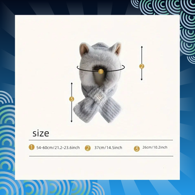 Animal Ear Hooded Scarf