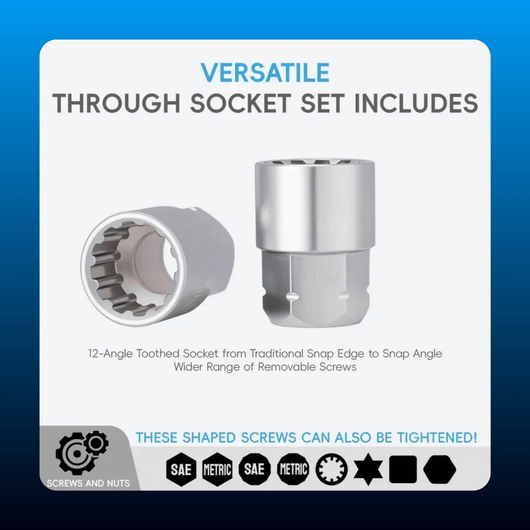 17-Piece Pass Through Socket Set