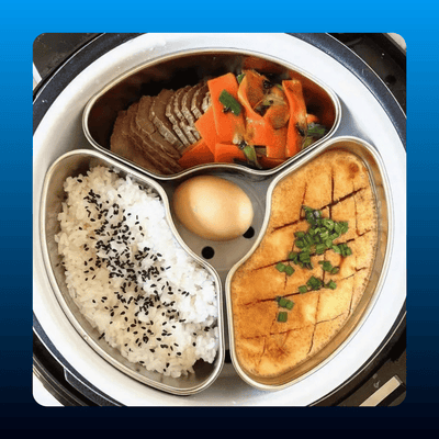 Stainless Steel Divided Steamer Tray
