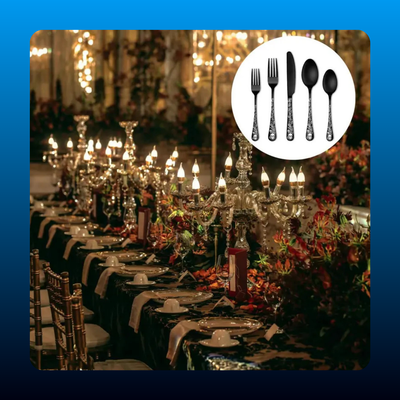 Gothic Black Flatware Set