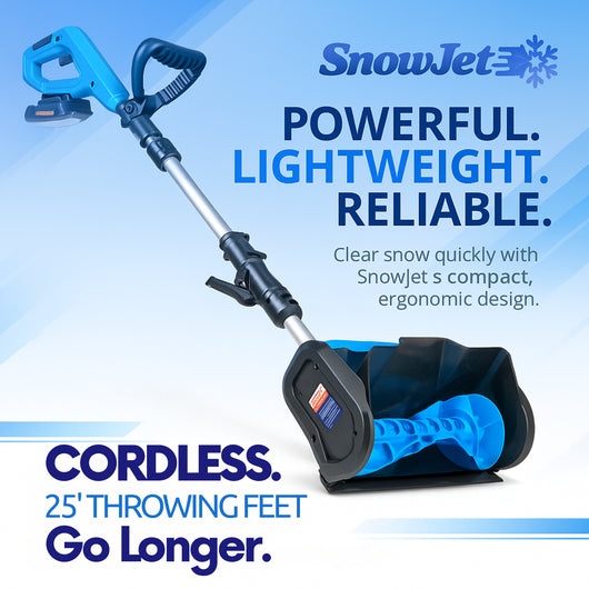 SnowJet – Cordless Portable Snow Blower