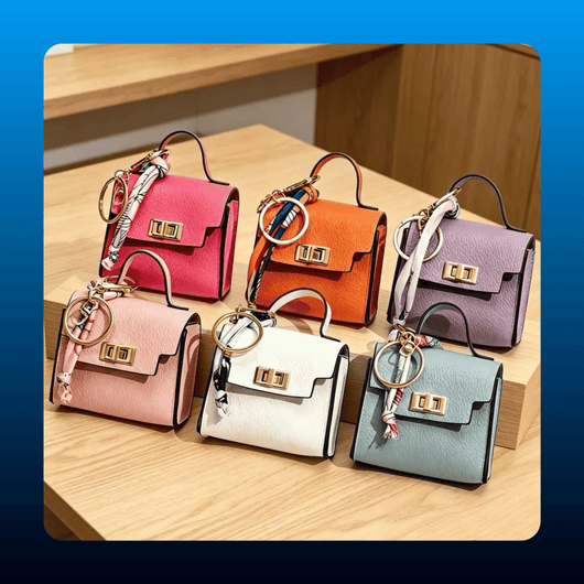 Mini Square Bag Pendant Keychain