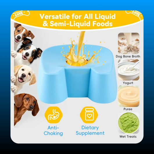 Non-Skid Ball-In Lick Slow Feeder Bowls for Dogs