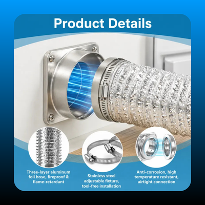 Magnetic Dryer Vent Connector Kit