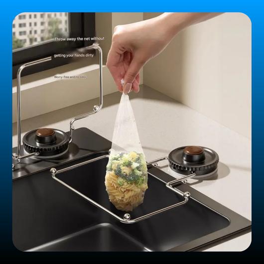 Suction Sink Strainer Holder with 50Pcs Food Catcher Filters