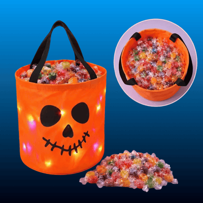 Halloween Candy Bucket with LED Lights