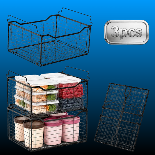 Deep Freezer Foldable Organizer Bins