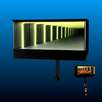 Wall-Mounted Infinity Mirror Key Organizer