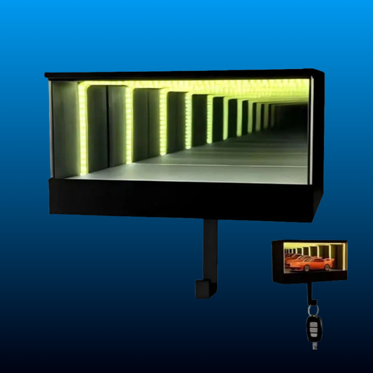 Wall-Mounted Infinity Mirror Key Organizer