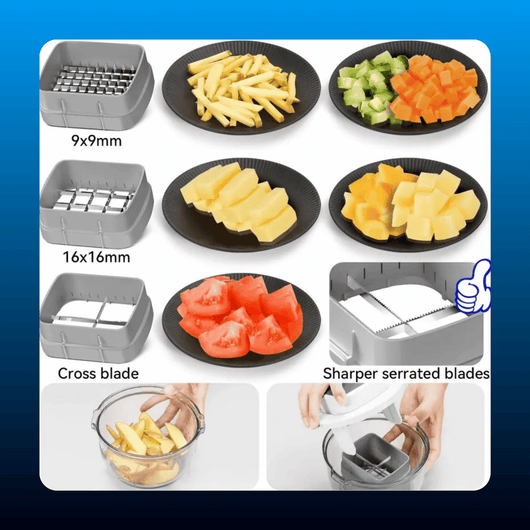 Multifunctional Vegetable Chopper with Bowl
