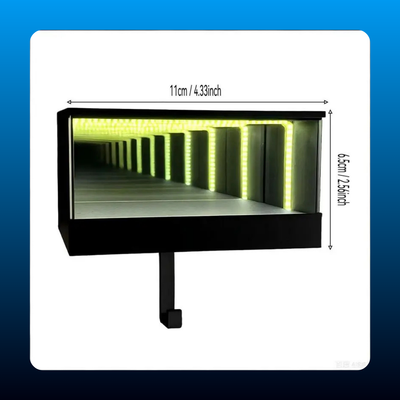 Wall-Mounted Infinity Mirror Key Organizer