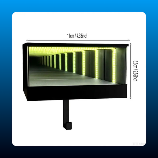 Wall-Mounted Infinity Mirror Key Organizer