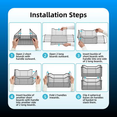 Deep Freezer Foldable Organizer Bins