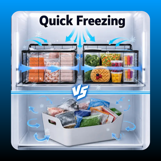 Deep Freezer Foldable Organizer Bins