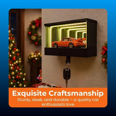 Wall-Mounted Infinity Mirror Key Organizer