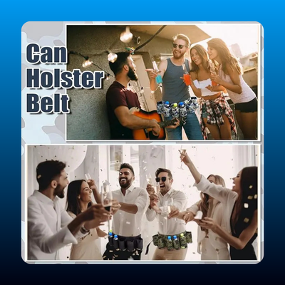 Beer and Drink Can Holster Belt
