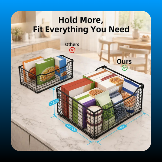 Deep Freezer Foldable Organizer Bins