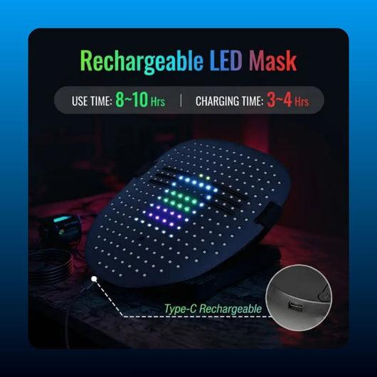 LED Face Changing Halloween Mask