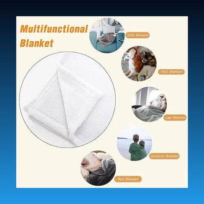 Chicken Pattern Fleece Throw Blanket (60x80 inches)