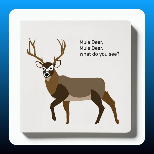 Mule Deer What Do You See Children's Educational Board Book