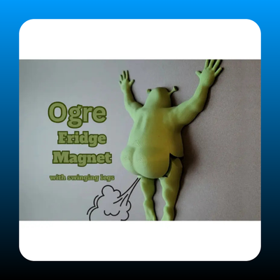 Ogre Fridge Magnet