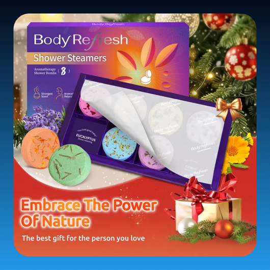 Aromatherapy Shower Bombs with Essential Oils (8 Pack)