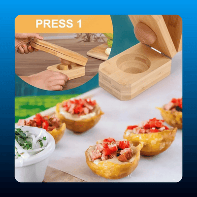 Wooden Tostones and Patacones Press