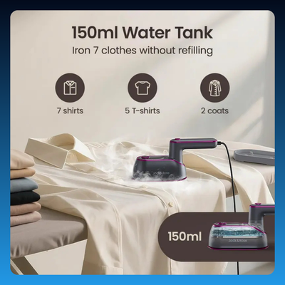 2-in-1 Steam Iron & Clothes Steamer