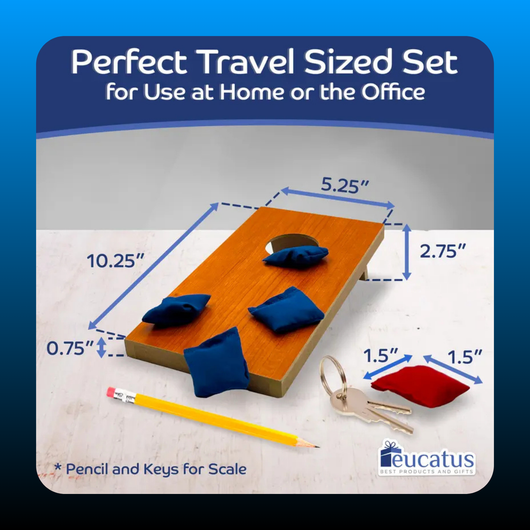 Portable Mini Desktop Cornhole Set