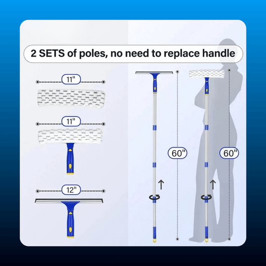 Telescopic Window Squeegee Kit