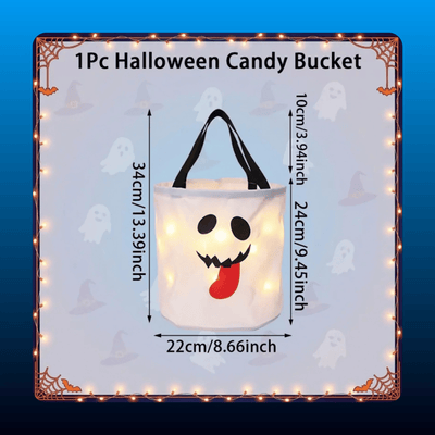 Halloween Candy Bucket with LED Lights