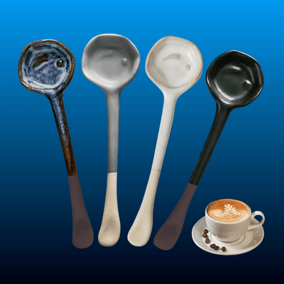 Ceramic Coffee Spoons (4 Piece)