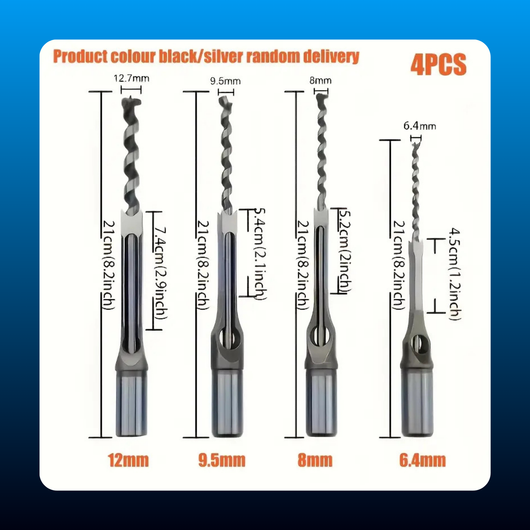 Woodworking Tool Set with Spiral Square Hole Drill