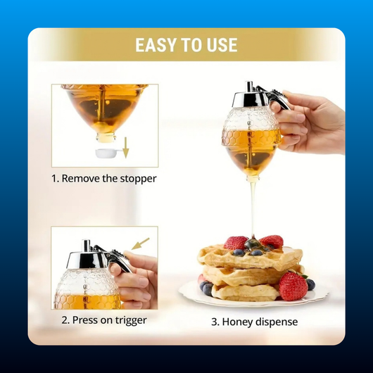 Honey Dispenser with Storage Rack